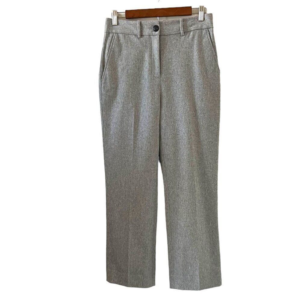 Rag & bone Wool Libby Pant/Trouser In Gray Size 2
